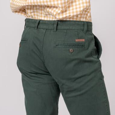 PANTALON CHINO CLASSIC VERDE BOSQUE 3/4