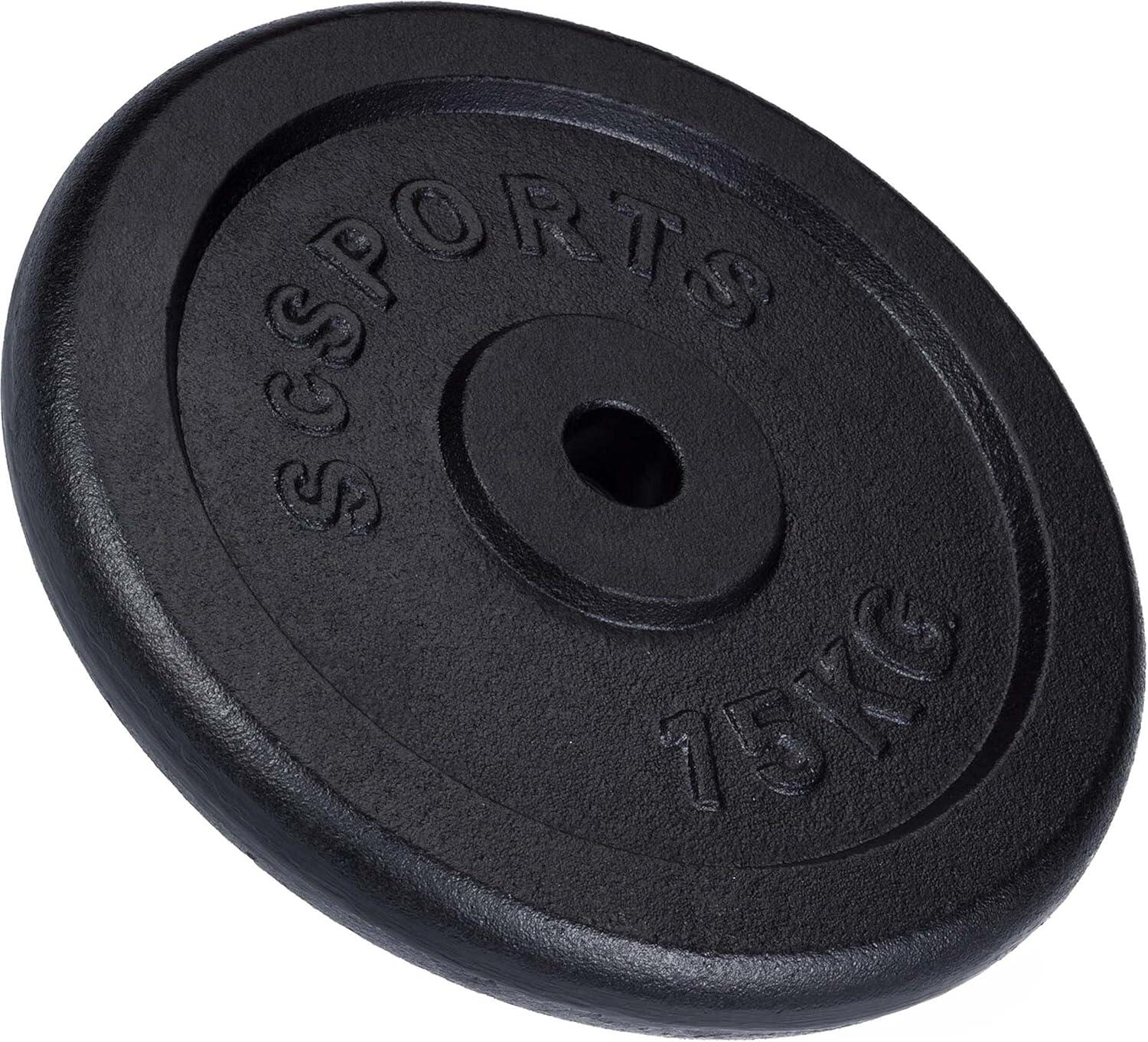 LOT DE DISQUES EN FONTE 31MM |SCSPORTS | MUSCULATION | POIDS AU CHOIX 2/6