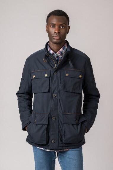 PARKA 4 BOLSILLOS WEST AZUL MARINO 3/5