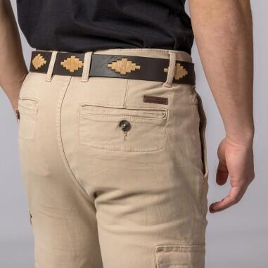 PANTALON CARGO BEIGE 3/4