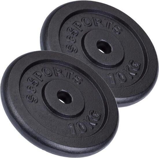 Hantelscheiben-Set 30/31 mm 10 KG (4 x 2.5 KG)