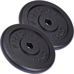 Disques de musculation en fonte 4x2.5kg