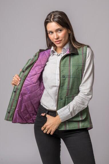 CHALECO TWEED PINK STRIPED 5/5