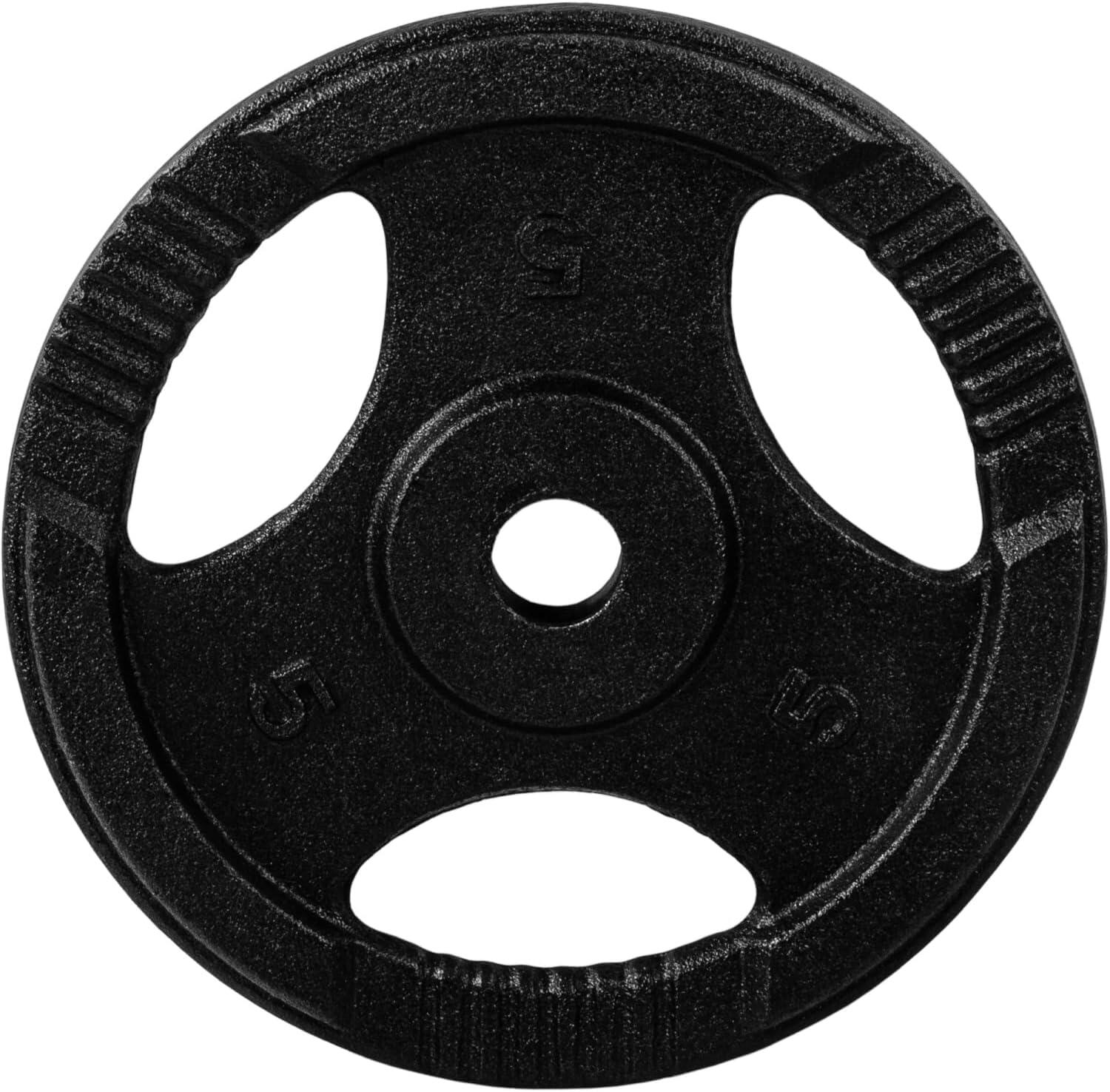 Hantelscheiben Set 30/31 mm Gusseisen Gripper 20 KG (4 x 5 KG) 4/5