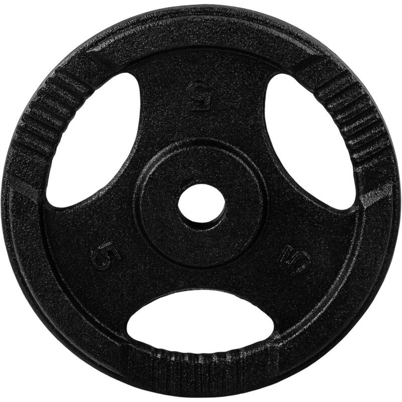 Set 4 x 5 Kg discuri cu prindere, MOVIT®, 20 kg, fonta