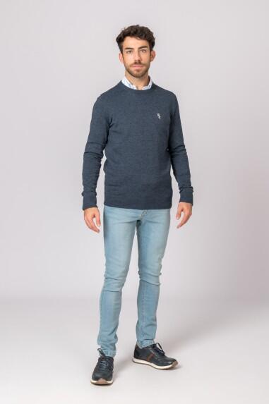 SUETER CUELLO REDONDO AZUL MARINO 4/5