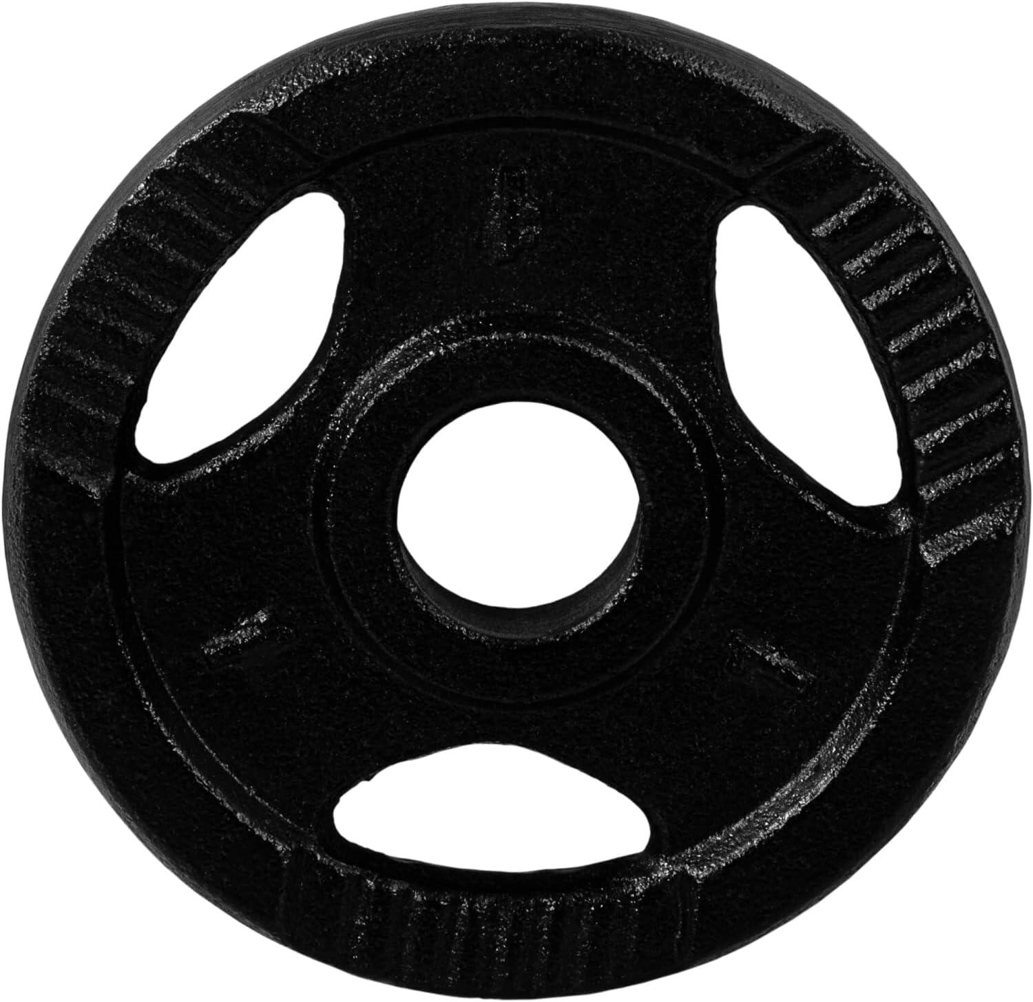 Disques de musculation 30/31 mm en fonte avec poignées 4x1kg 4/5