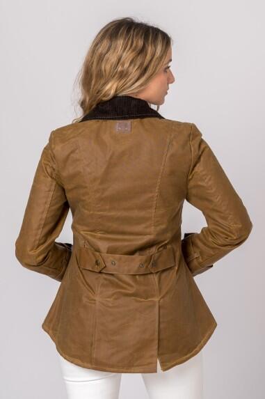 CHAQUETA ENCERADA AMBLE CAMEL 4/5