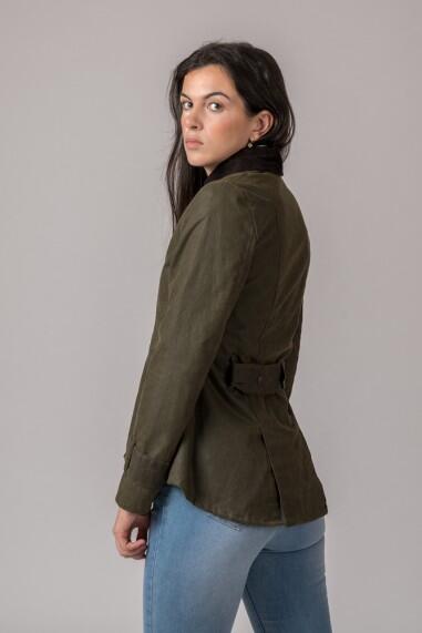 CHAQUETA ENCERADA AMBLE VERDE 5/5