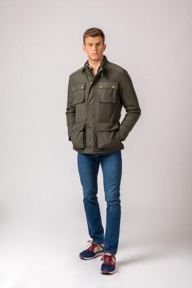 PARKA 4 BOLSILLOS WEST VERDE 3/4