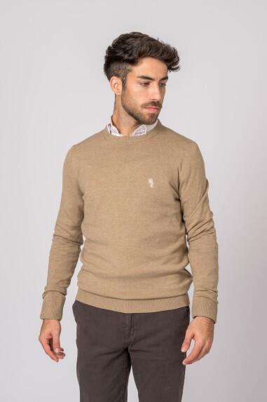 SUETER CUELLO REDONDO MARRÓN 2/5