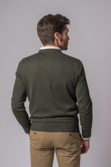 JERSEY CUELLO PICO VERDE KAKI 5/5