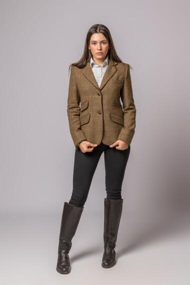 CHAQUETA LANA ESPIGA RAYA ROJA 5/5
