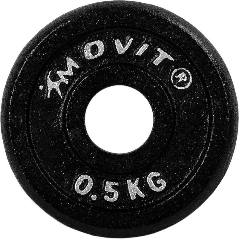 Set 4 x 0,5 Kg discuri, MOVIT® 2 kg, fonta