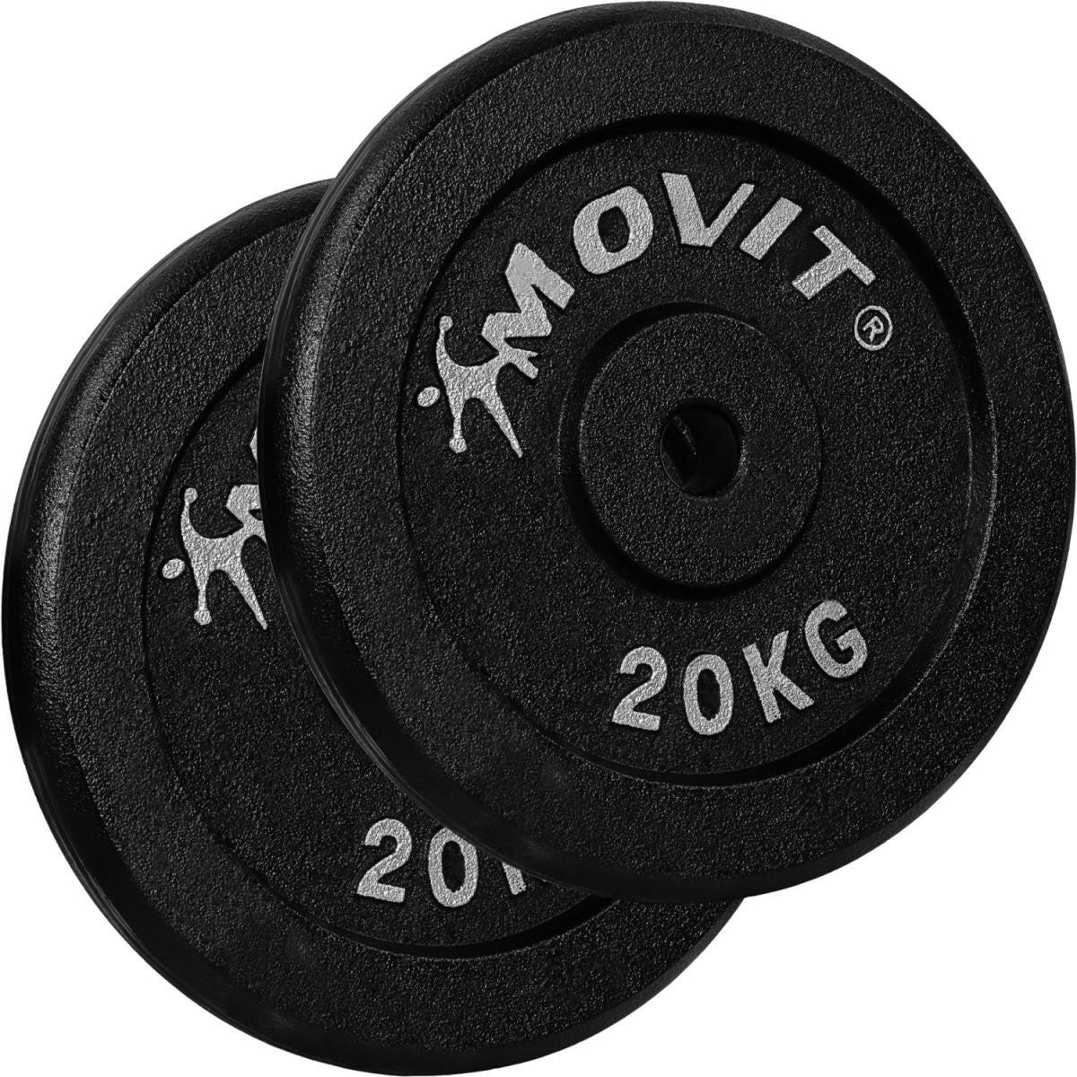 Set 2 x discuri MOVIT® 20,0 kg, fonta