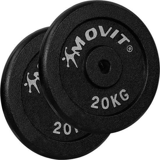 Set de disques 30/31 mm de musculation 2x20kg