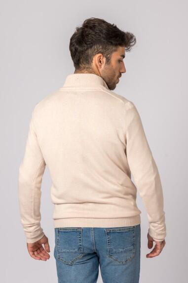 SUETER CUELLO CREMALLERA BEIGE 5/5