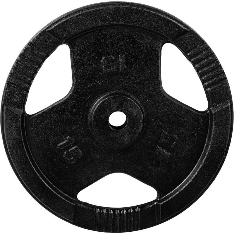 Set 2 x 15 Kg discuri cu prindere, MOVIT®, 30 kg, fonta