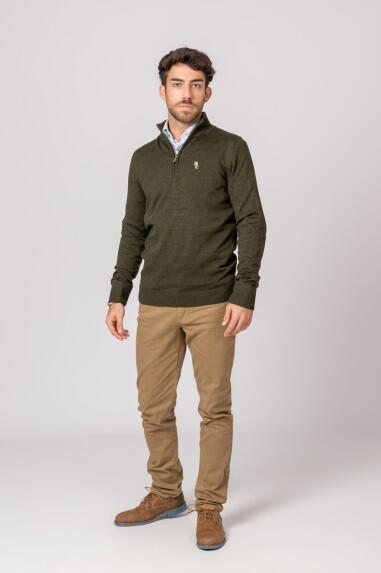 SUETER CUELLO CREMALLERA VERDE 4/5