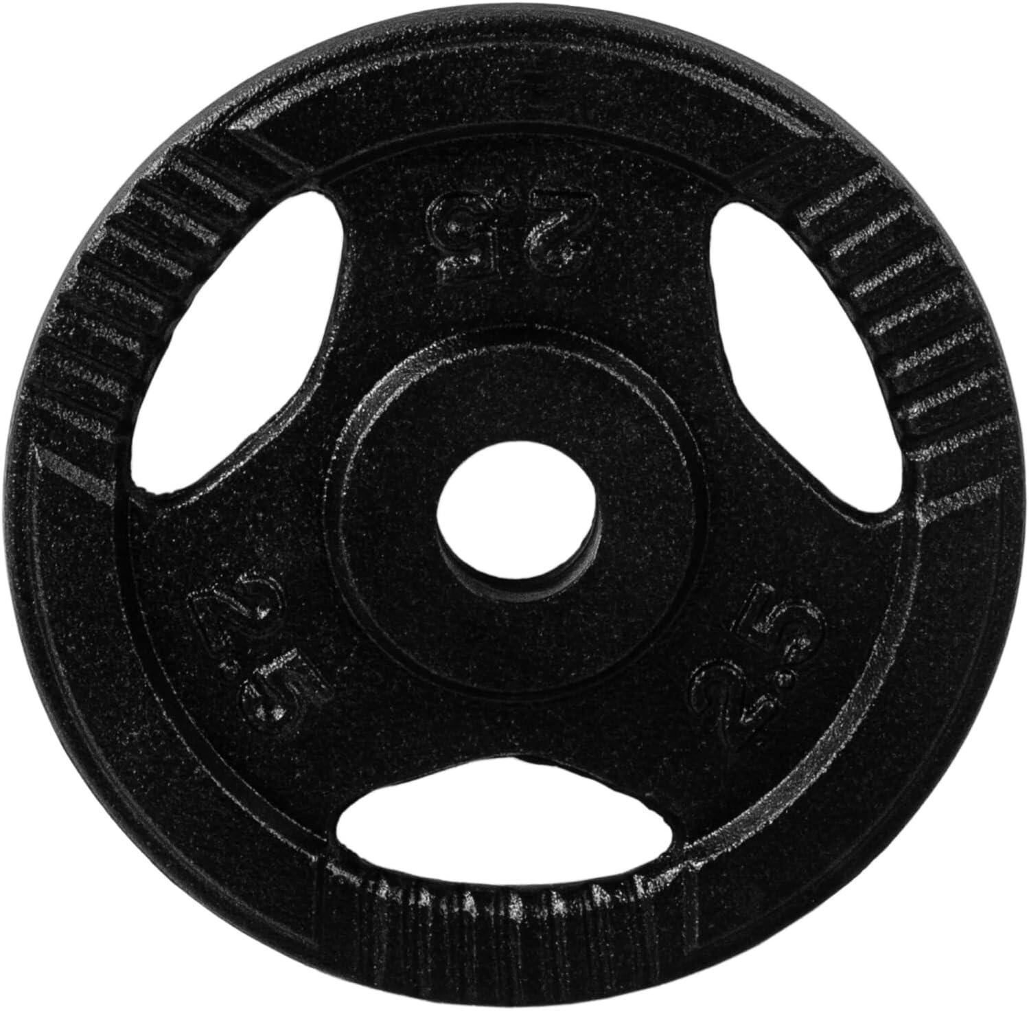 Hantelscheiben Set 30/31 mm Gusseisen Gripper 10 KG (4 x 2.5 KG) 4/5