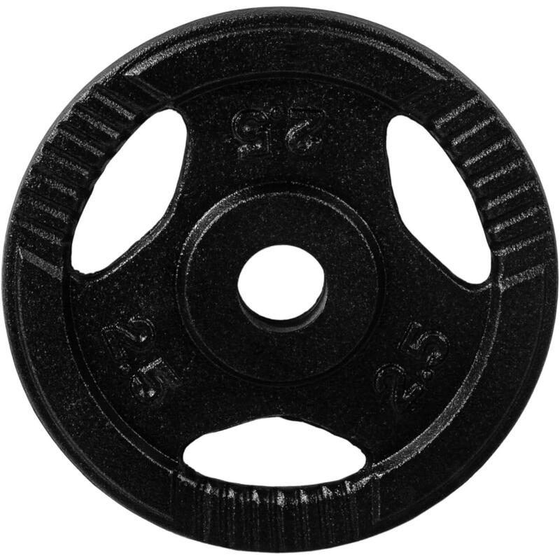 Set 4 x 2,5 Kg discuri cu prindere, MOVIT®, 10 kg, fonta