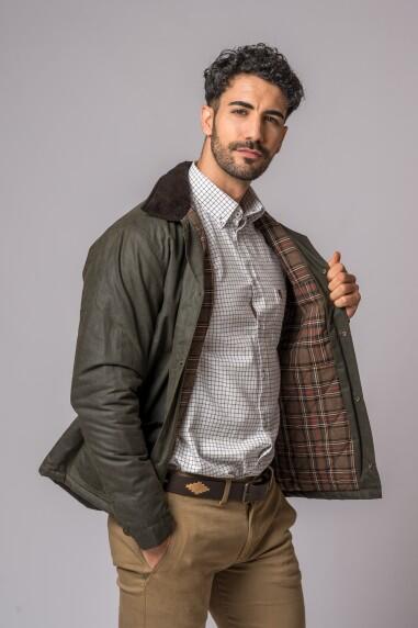 CHAQUETA ENCERADA PATRICK VERDE 2/5