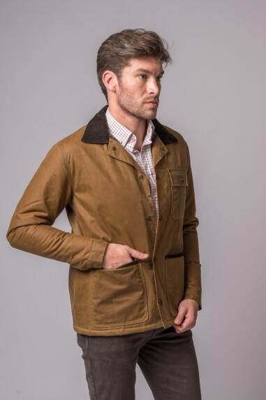 CHAQUETA ENCERADA PATRICK CAMEL 3/5