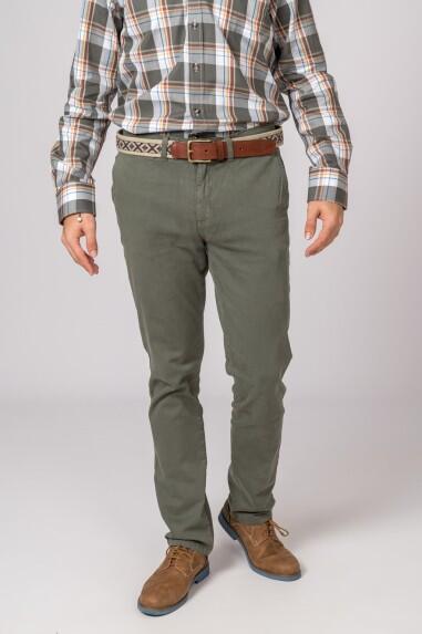 PANTALON CHINO CLASSIC VERDE KAKI 3/5