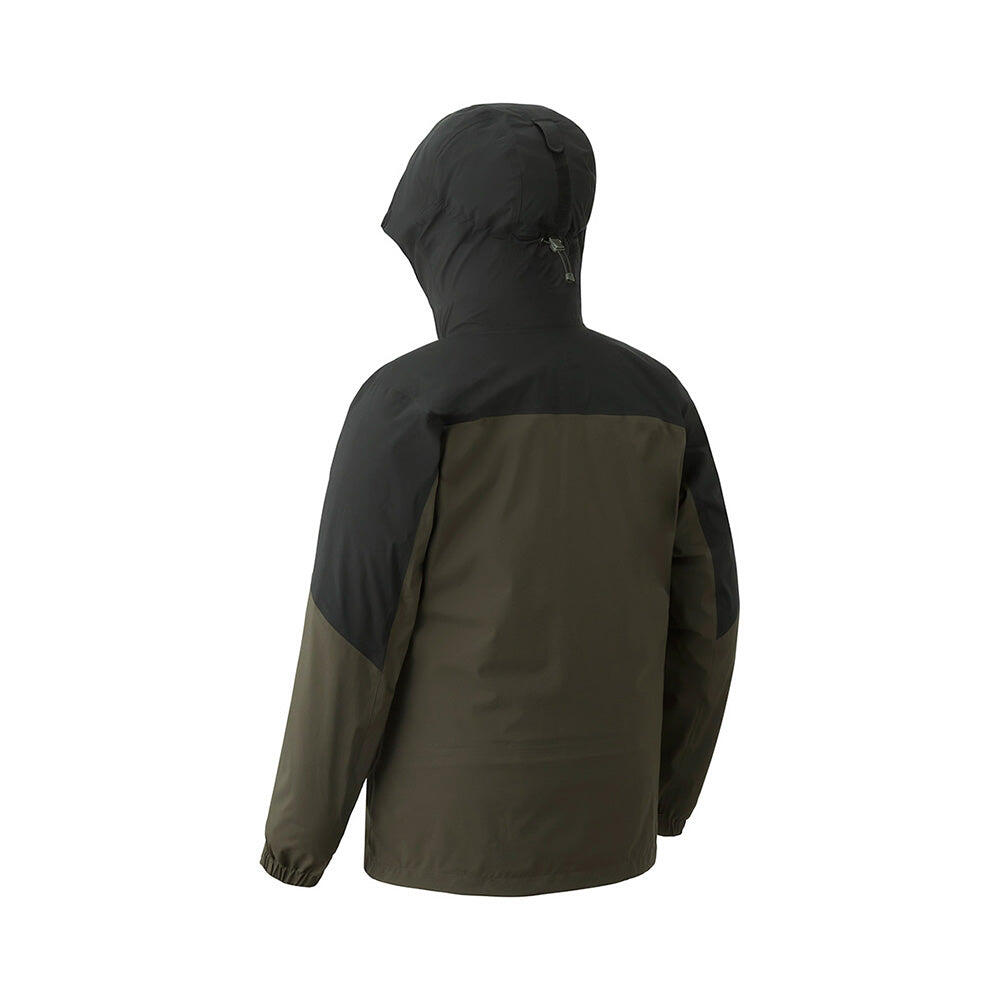 Men's Midi Waterproof Parka - Black x Dark Grey
