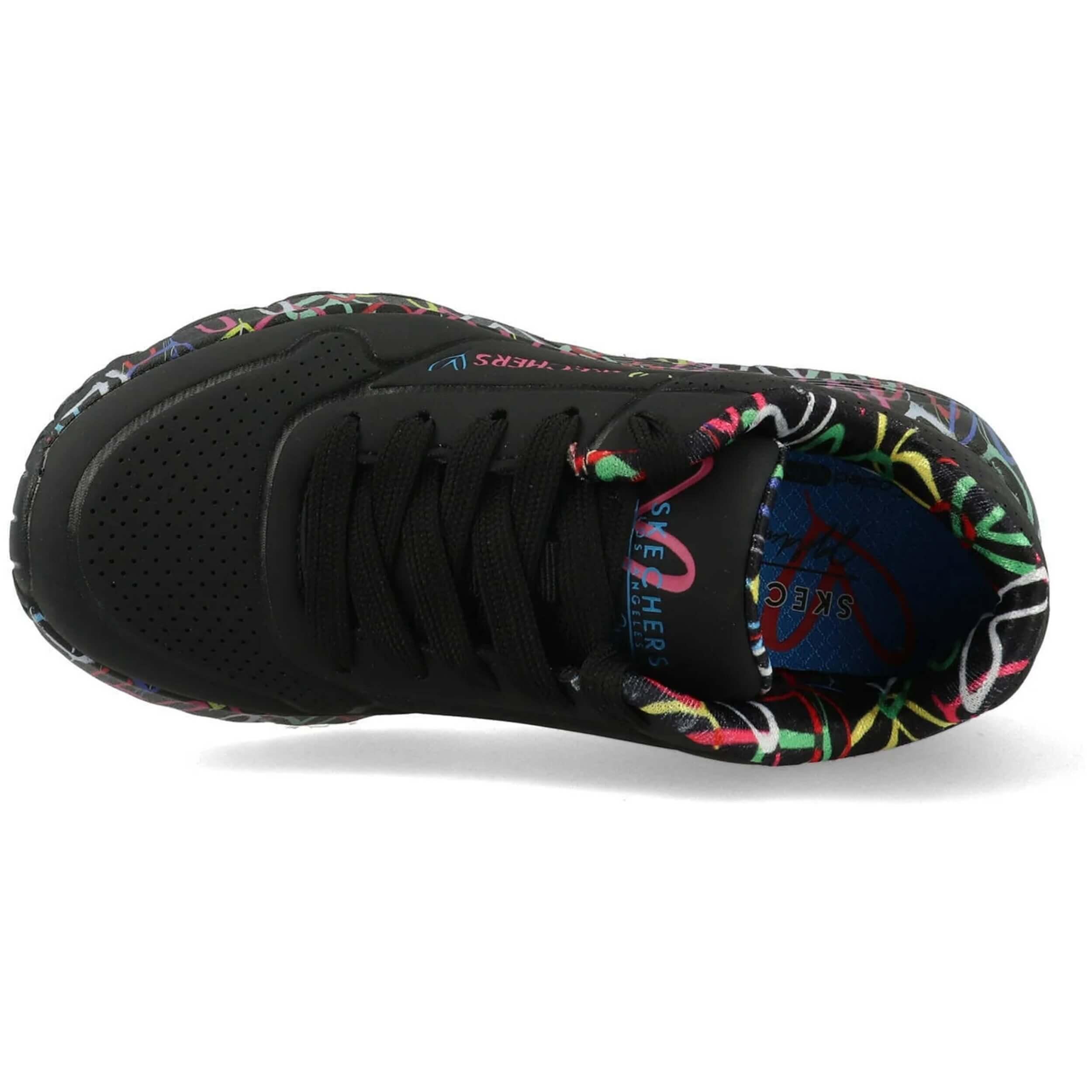 Sapatilhas Skechers modelo 314976L-BKMT para garotas 2/5