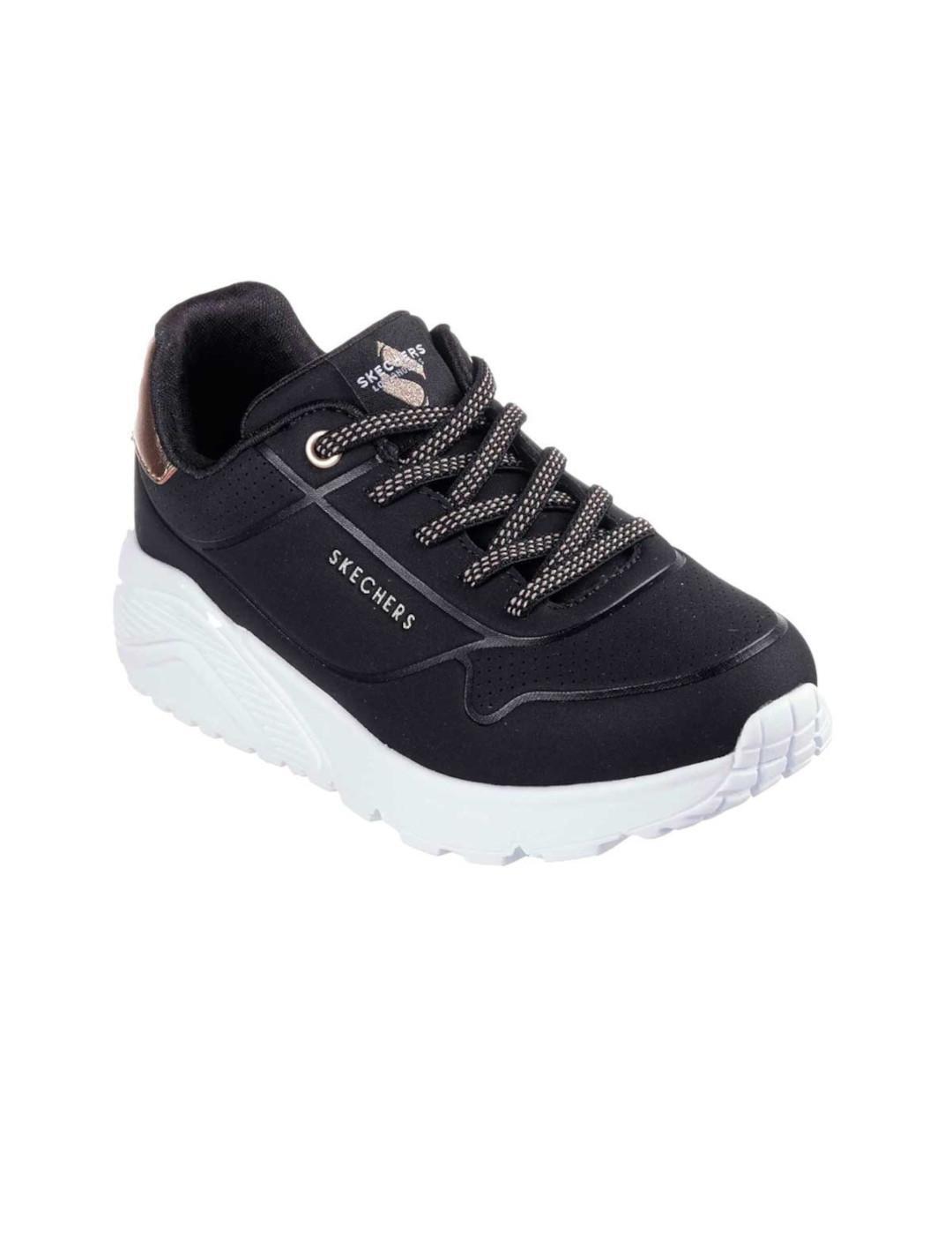 Chaussures pour enfant Skechers Uno lite metallic mode Noir 3/5