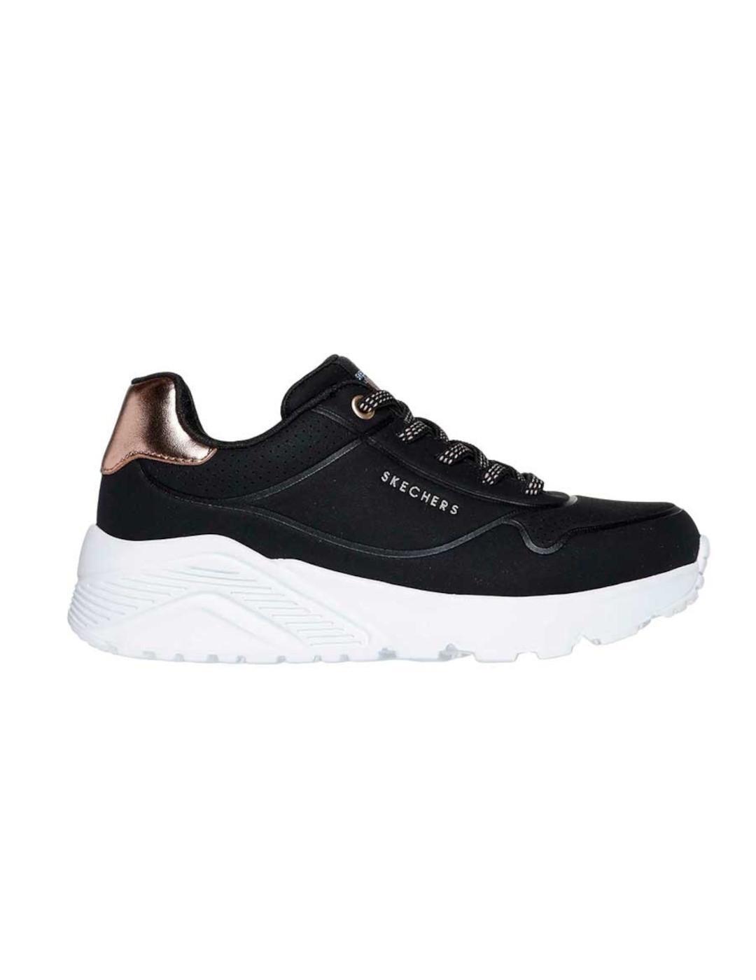 Chaussures pour enfant Skechers Uno lite metallic mode Noir 1/5