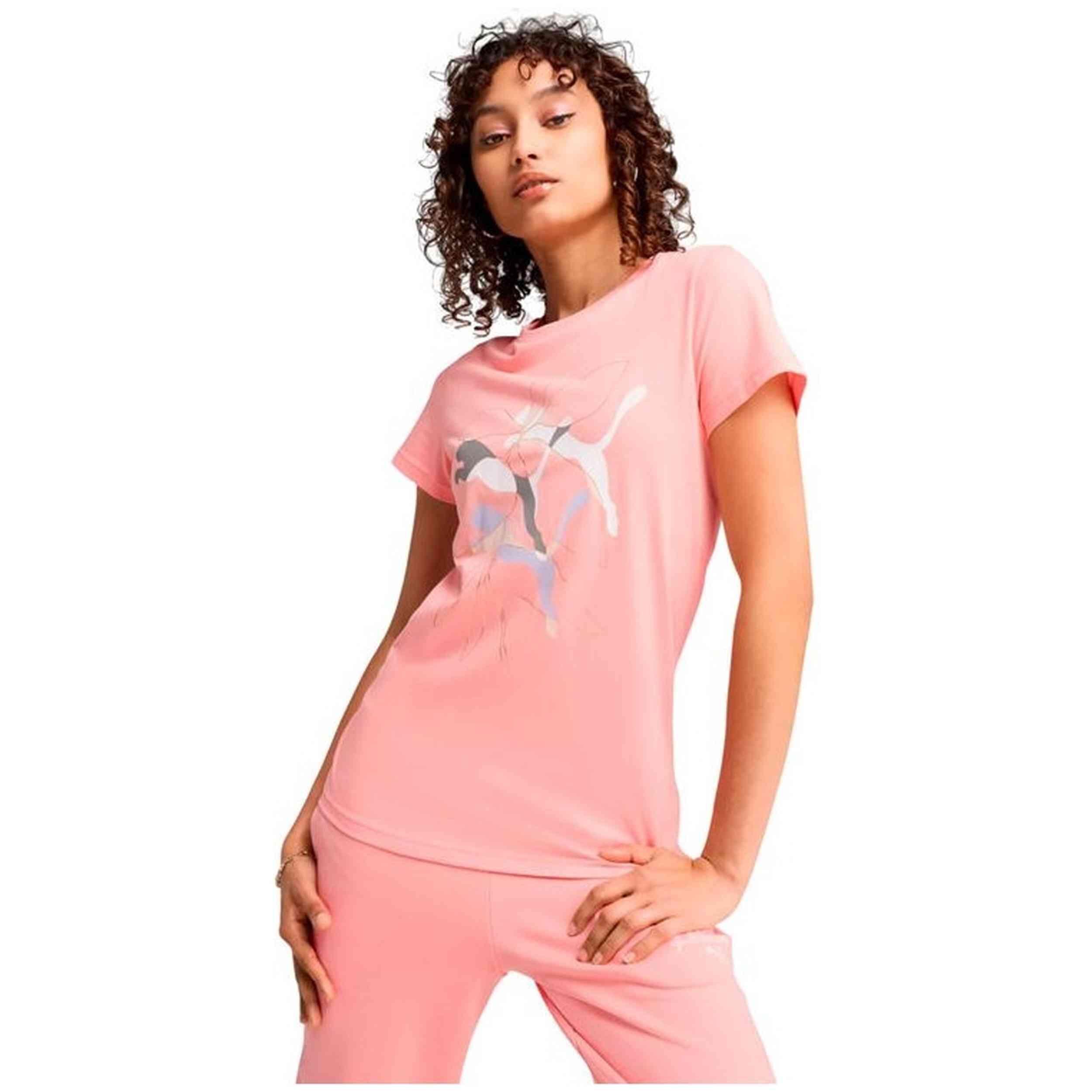 T-shirt Puma modelo 685082-18 para mulheres 3/4