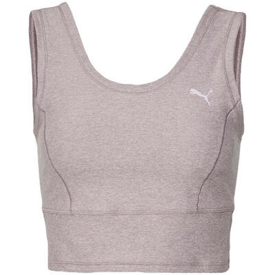 Sporttopje voor dames puma studio yogini luxe crop tank roze