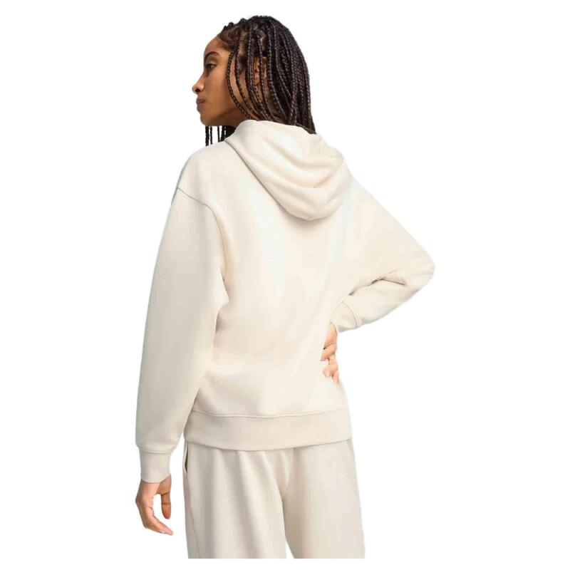 Hanorac femei Puma Ess Script Comfort Hoodie crem