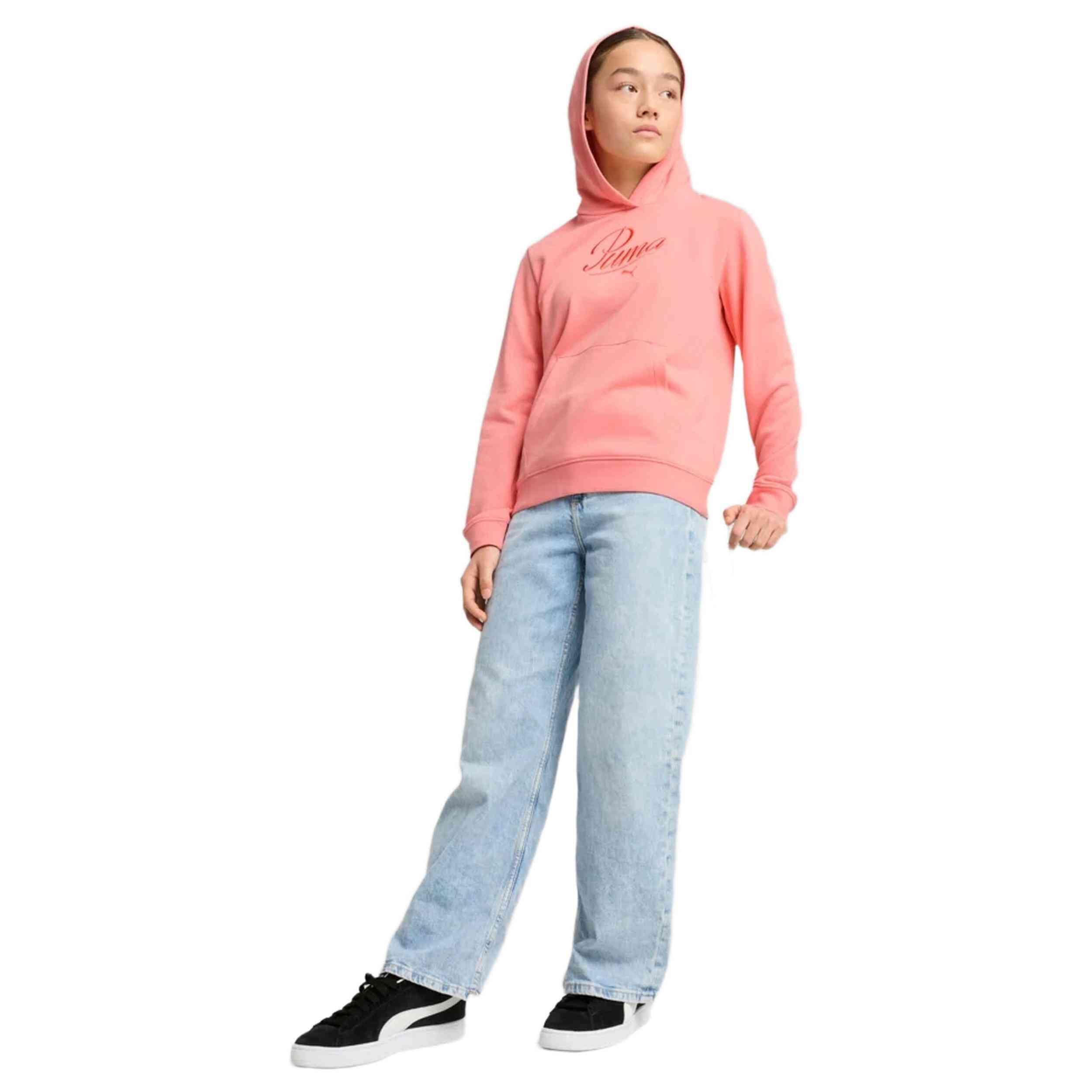 Sweat à capuche Puma modèle 685806-18 pour unisexe enfants 3/5