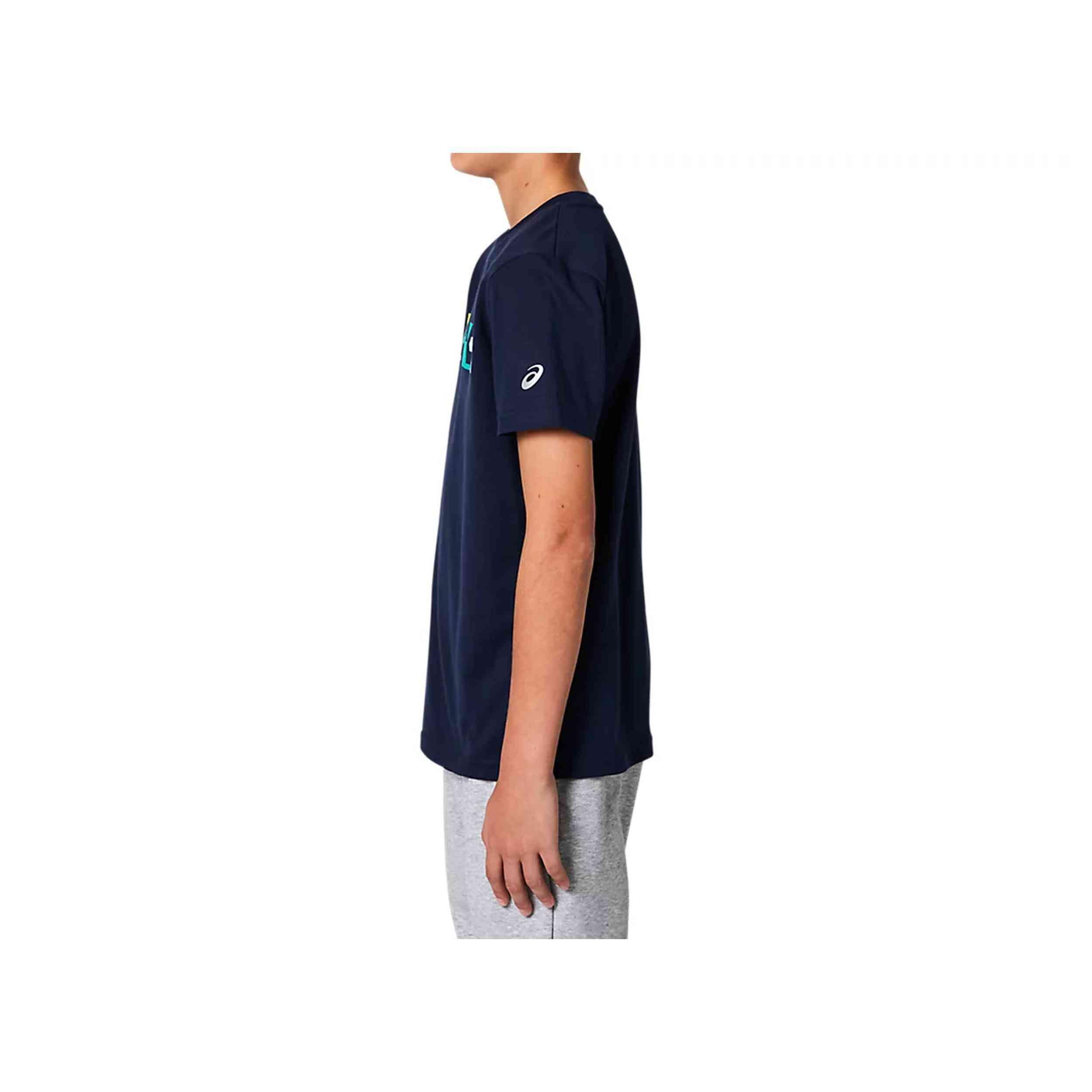 T-shirt Asics modèle 2034A083-400 pour unisexe enfants 3/5