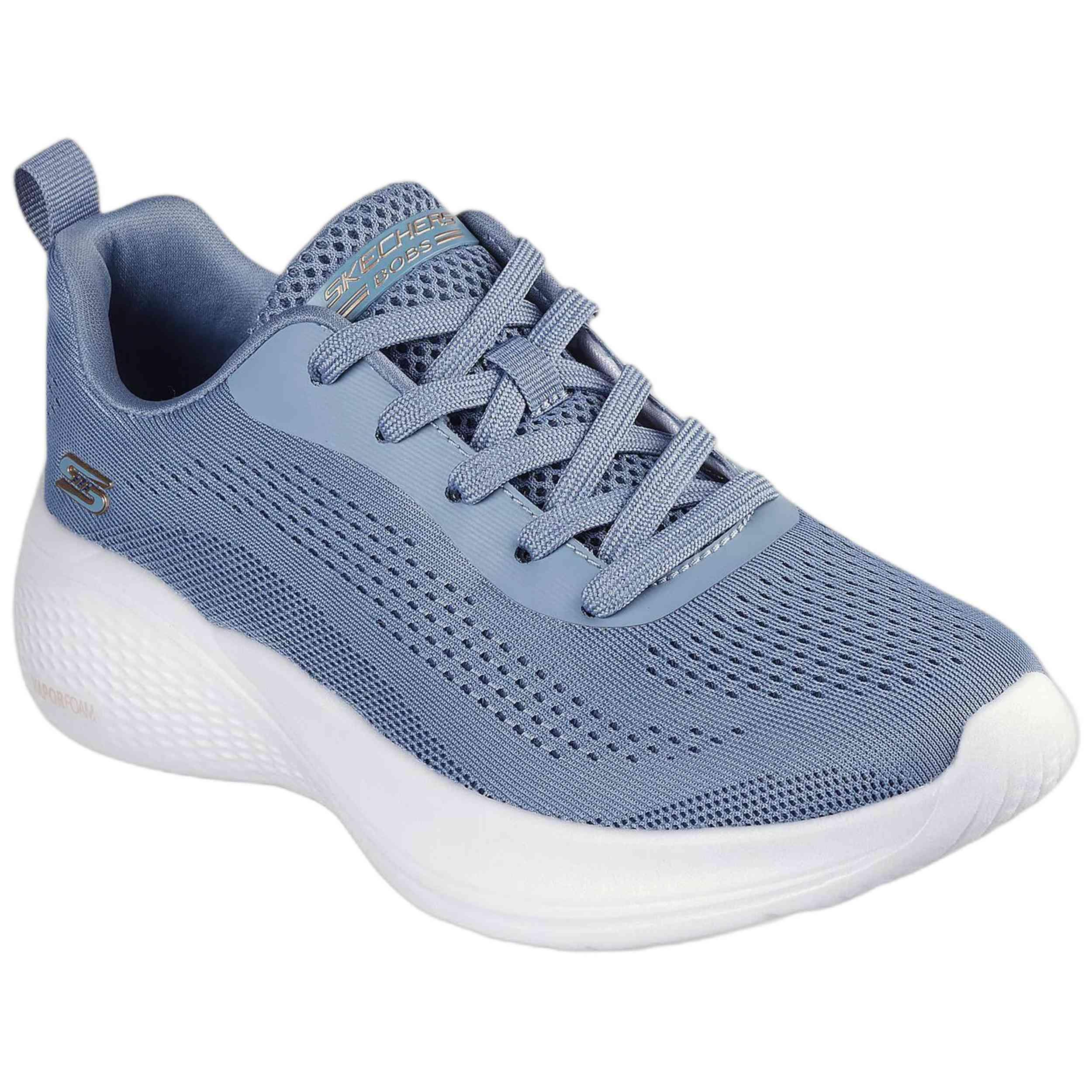 Os Skechers Bobs Femininos Usam Tênis Infinity Blue 5/5