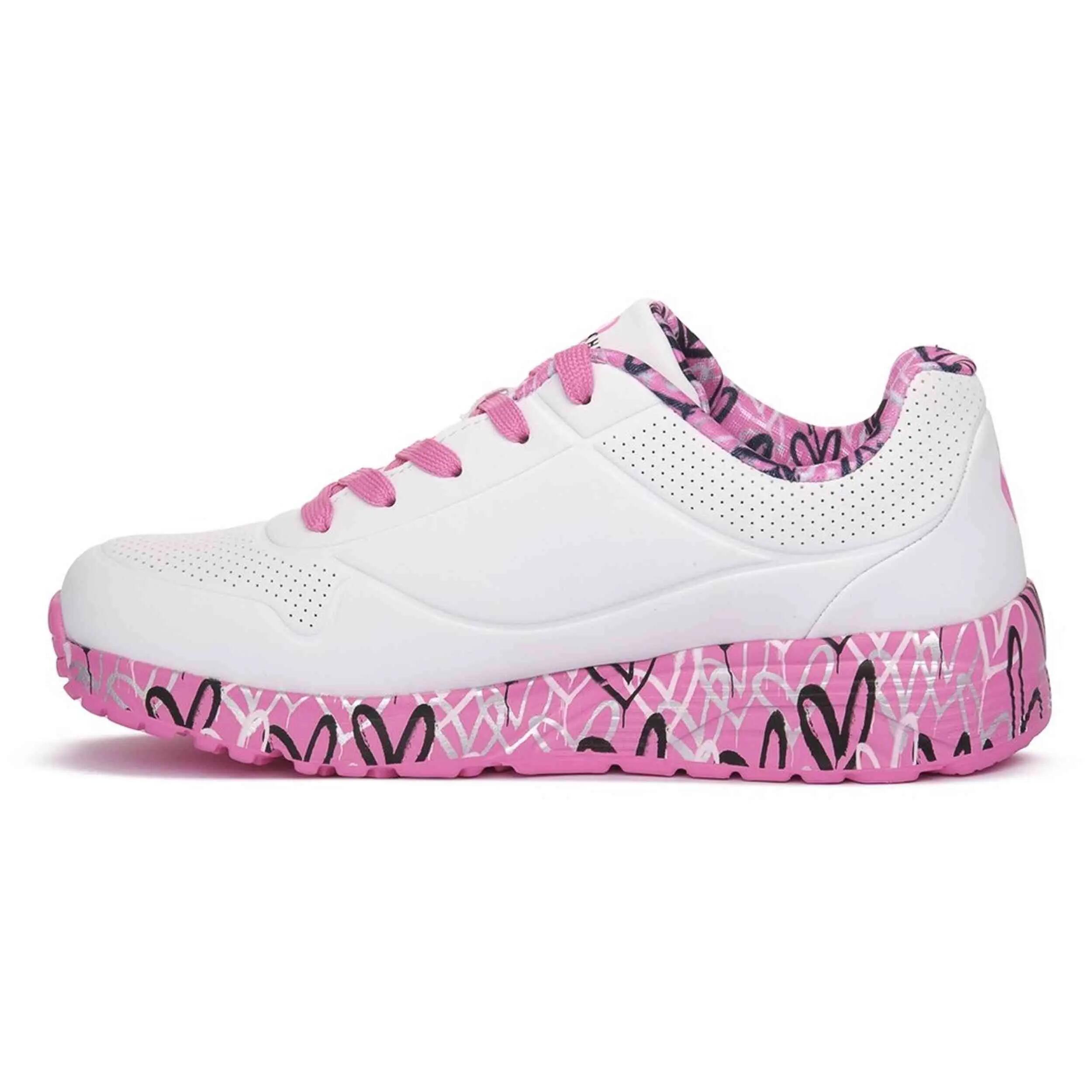 Sapatilhas Skechers modelo 314976LWHP para garotas 3/5