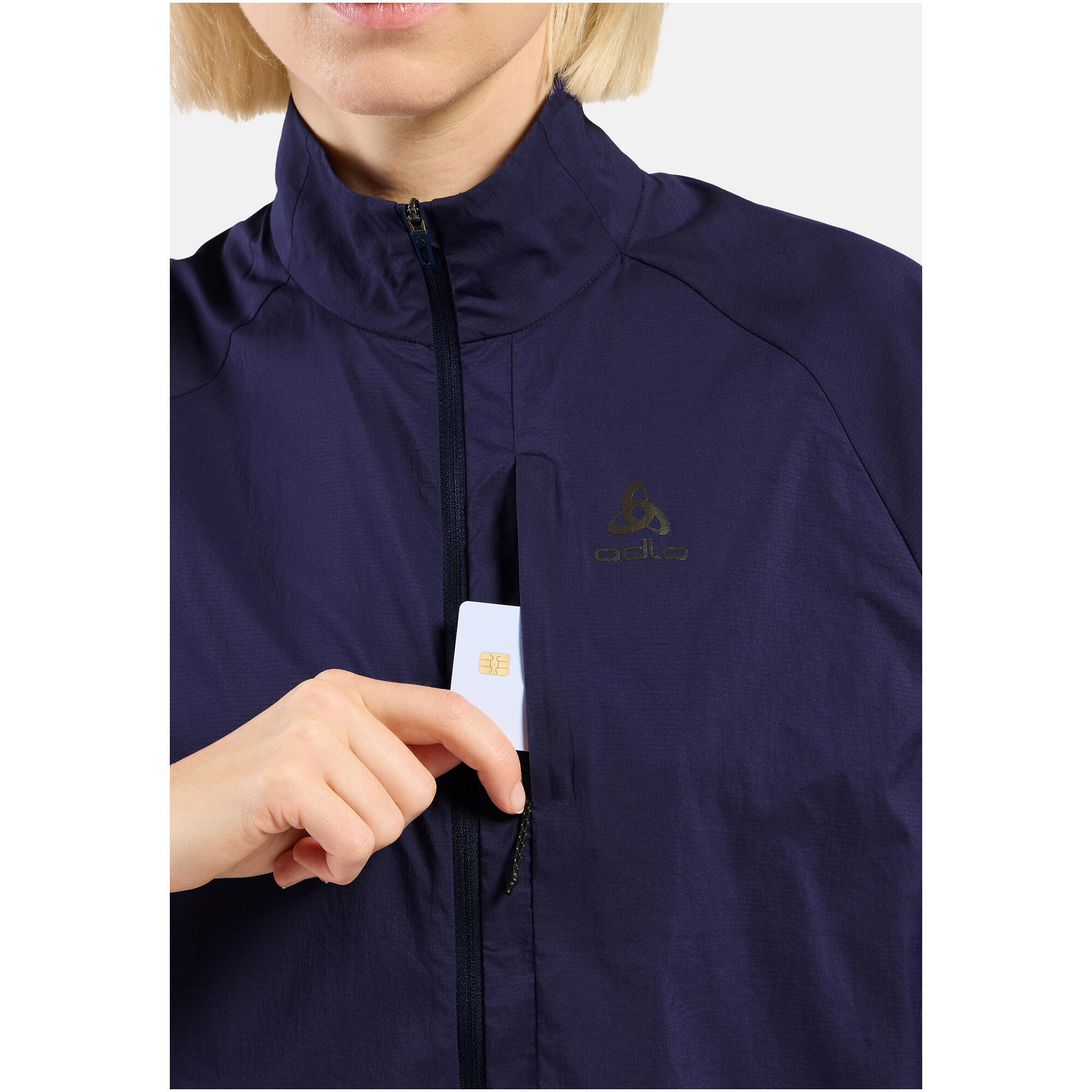 Veste Running Odlo Zeroweight Bleu Foncé Femme 6/7