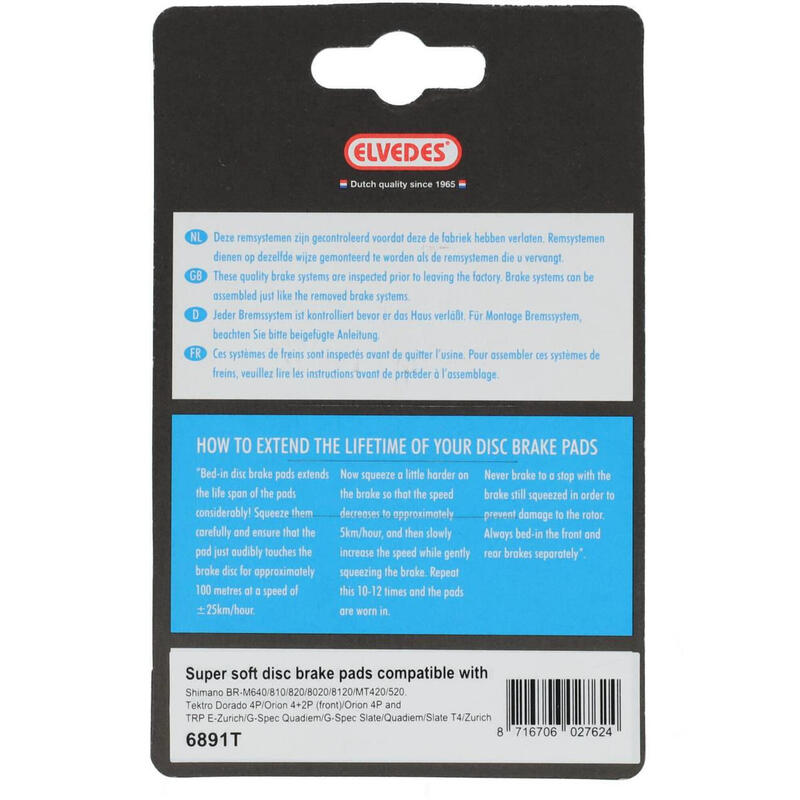 féktárcsa Elvedes Shimano BR-M810/BR-M640 (x2)