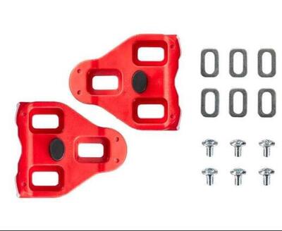 Look schoenplaatjes delta 9° rood voor fietsen