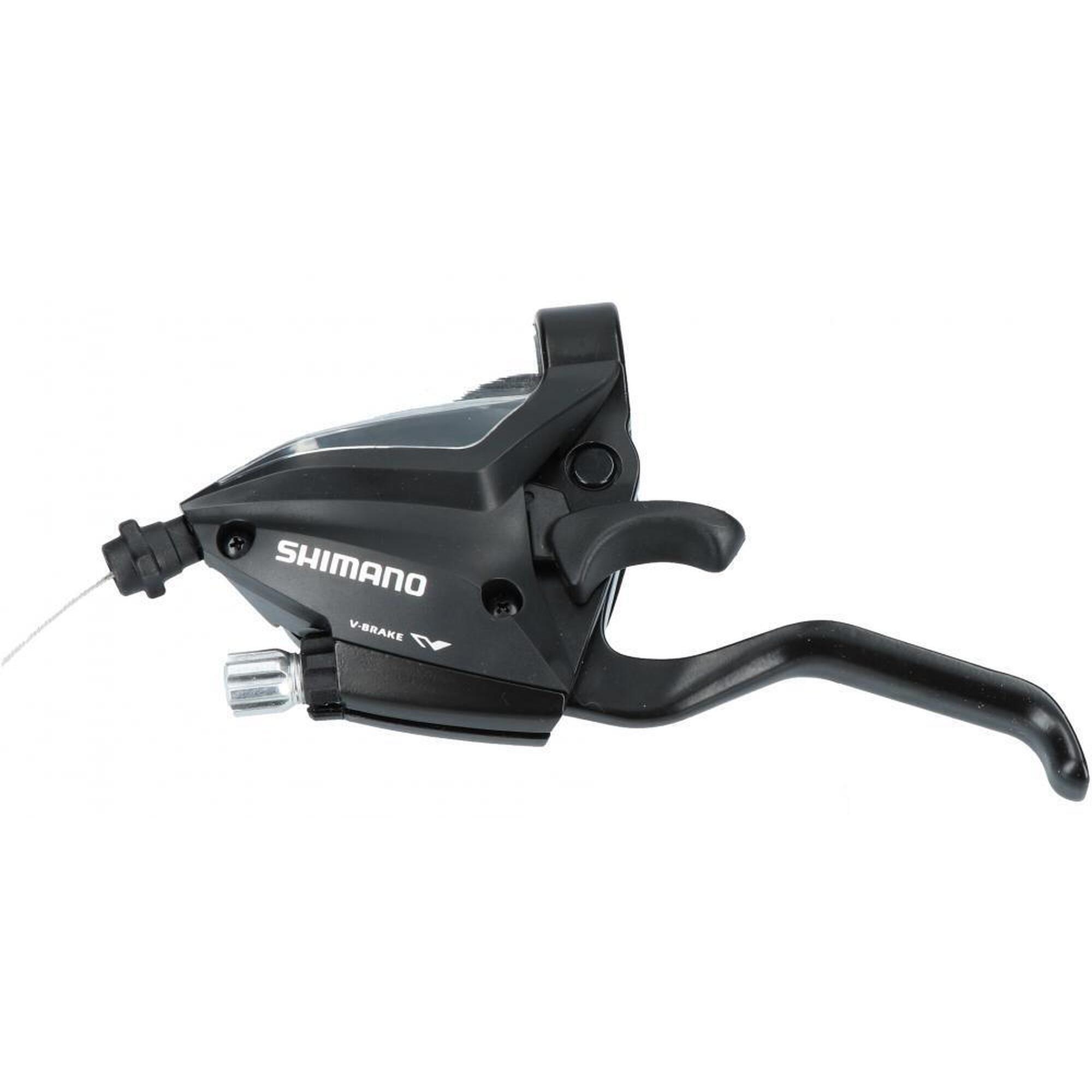 Regulator Z Dźwignią Hamulca 3 Biegi St-Ef500 Lewy - 2 Palce - Czarny