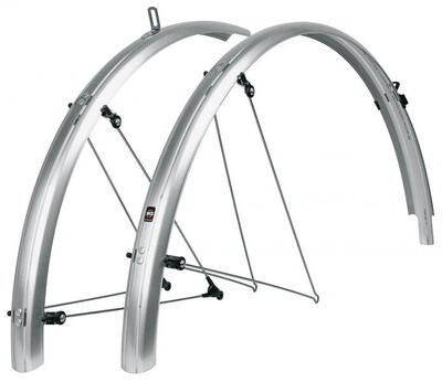 SKS Bluemels Basic 28" Schutzblechset, 45 mm breit, silber, für 28-37 mm Reif...