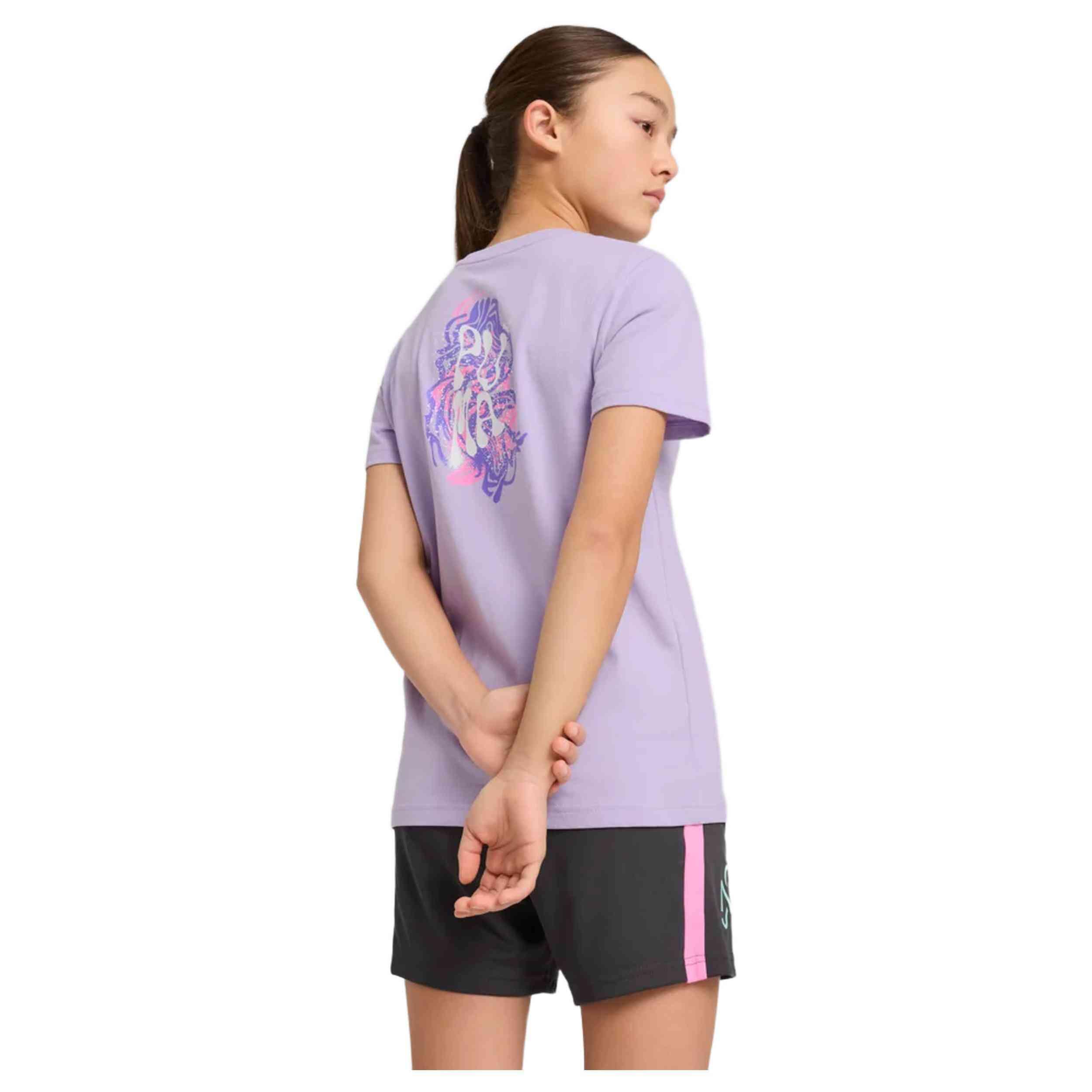 Maglia a maniche corte Puma modello 660102-01 per unisex ragazzi 4/5