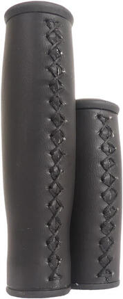 Handvatten Stad Leer - 135/92Mm - Zwart