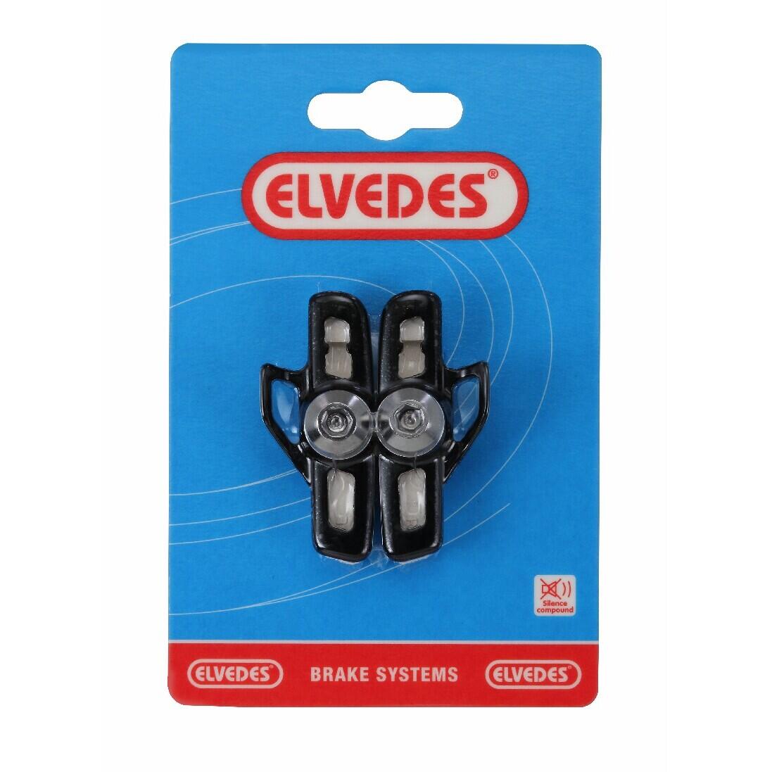 ELVEDES Pair of brake pads plus aluminum pad holders Elvedes Campag