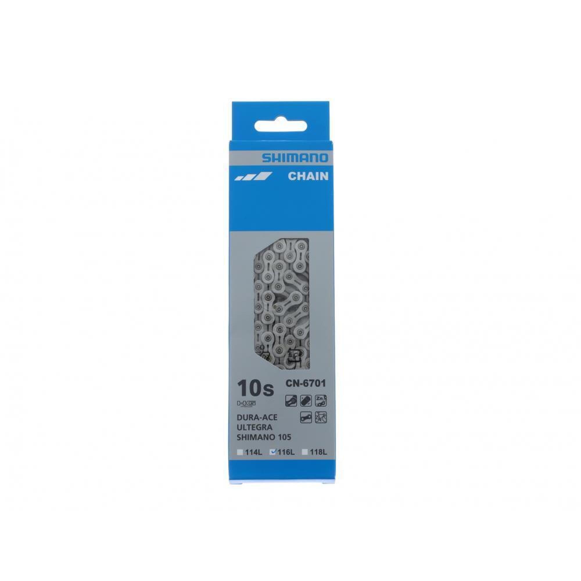 Łańcuch Rowerowy 10 Biegów Cn6701 Dura Ace/Ultegra/105 - 116 Ogniw