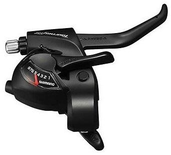 Shifter-/remhendel 8 speed tourney st-tx800 rechts - 2 vingers - zwart