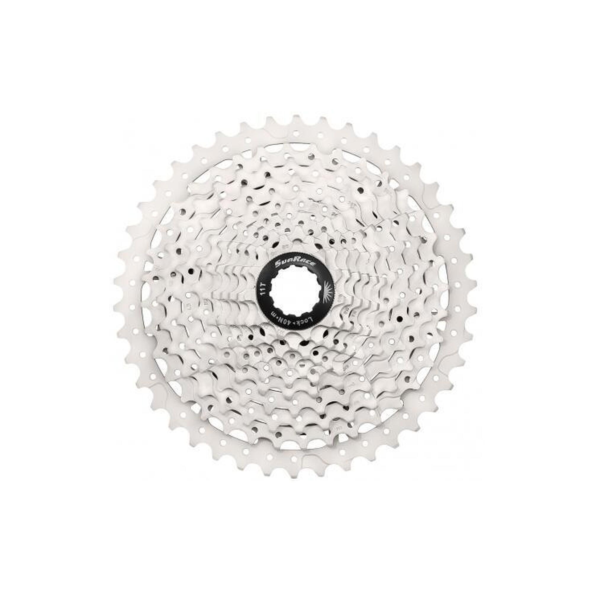 Kaseta 10-Biegowa Csms3 11-46T - Metaliczne Srebro